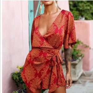 Red Mini Romper Selfie Leslie Hello Molly